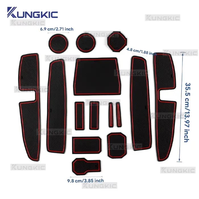 Tapis de rainure de porte de voiture pour Dacia Jogger hybride 2021 2022 2023 2024 2025, tapis de fente antidérapant, intérieur automobile, accessoires Dacia Jogger