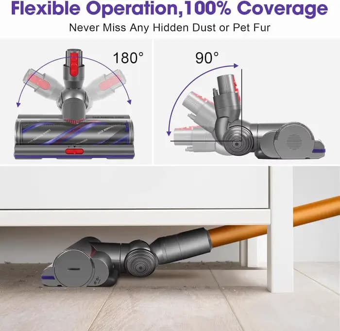 Tête de nettoyage anti-enchevêtrement pour housses Dyson V11 V15 V10 V8 V7