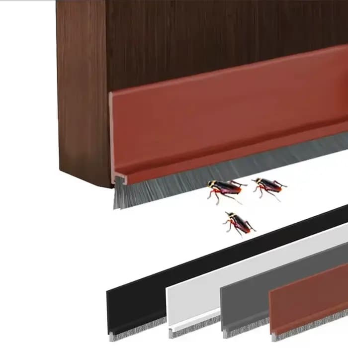 Bouchon de tirage de joint de porte avec brosse réduisant le bruit