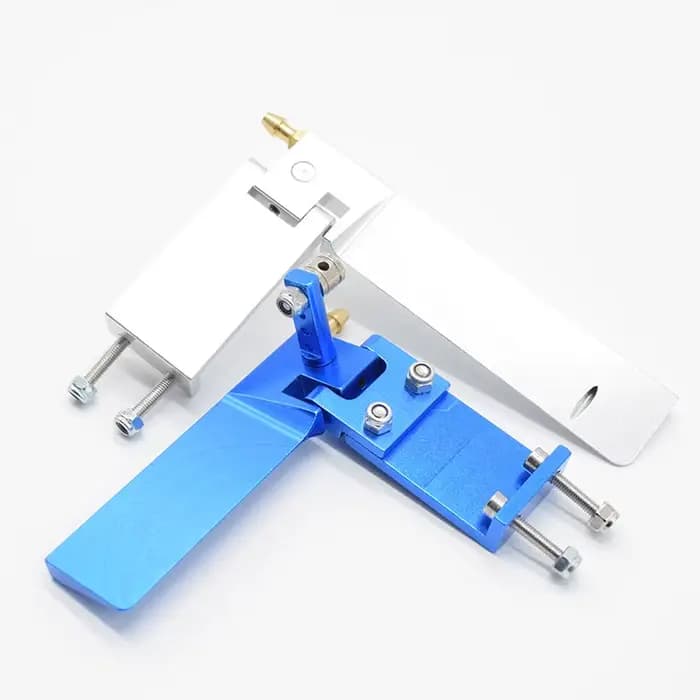 Gouvernail de direction bleu absorbant pour bateau de course Rc, dispositif de ramassage d'eau de refroidissement, 75/95mm