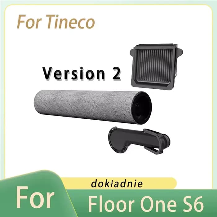 Pour Tineco Floor One S6 dokadnie \ S6 Plus \ S7 Pro Version2 pièces brosse à rouleau détachable filtre HEPA accessoires pour aspirateur