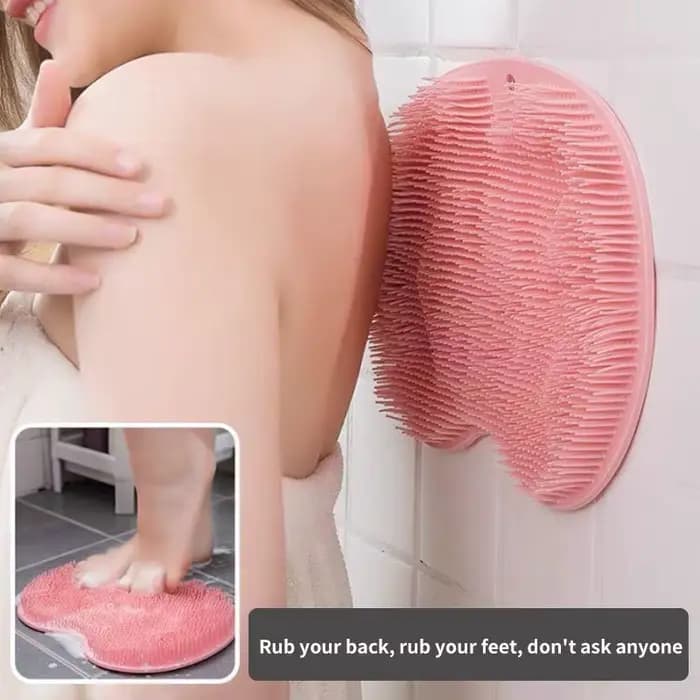 Tapis de douche exfoliant pour les pieds et le dos