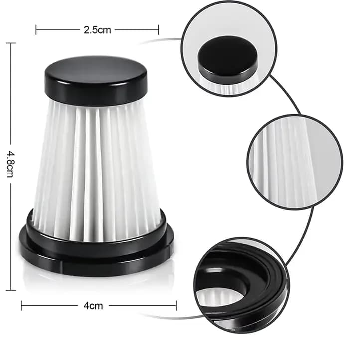 6 filtres HEPA pour aspirateur à main K12 / K12 Pro / K13