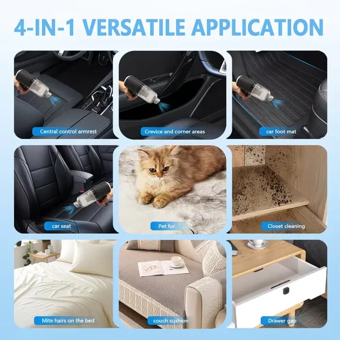 Aspirateur de voiture sans fil 120W