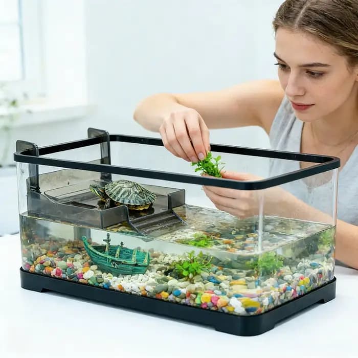 Dock de se prélasser pour tortues aquatiques, île de repos flottante pour tortues aquatiques, décor de réservoir de Reptile en Terrapin, accessoires d'habitat pour animaux de compagnie
