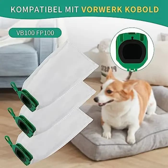 Sacs à poussière pour aspirateur Vorwerk Kobold VB100 yen 100