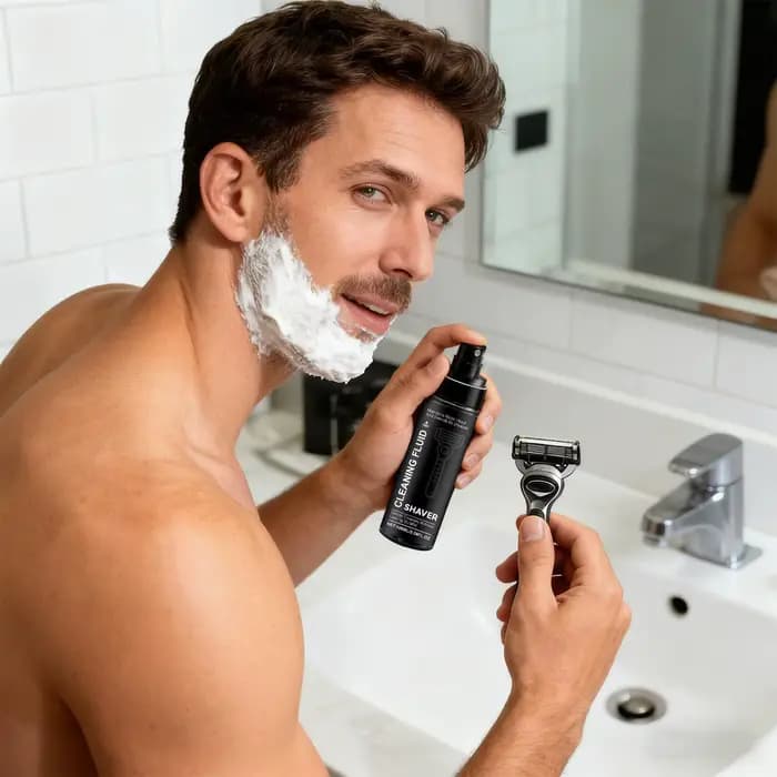 Spray Nettoyant pour Rasoir Électrique 100ml – Solution Détachante pour Tondeuses à Barbe