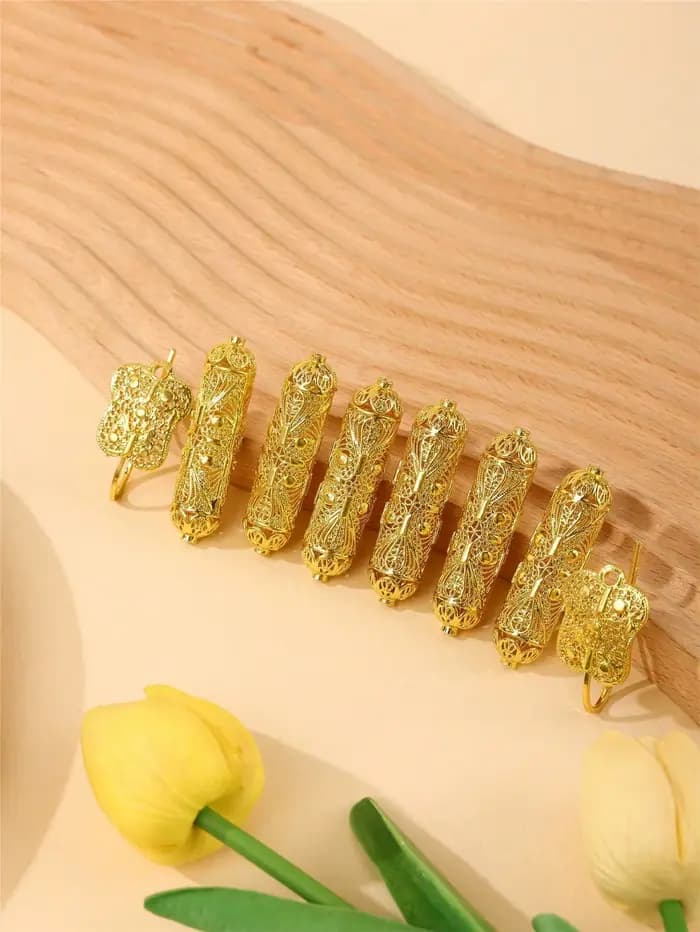 Accessoires de bijoux DIY assemblés avec un matériau en alliage en or vintage