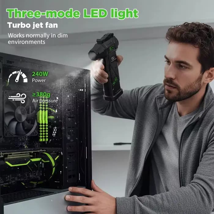 Puissant Turbo souffleur d'air 380g pression du vent 240W haute puissance