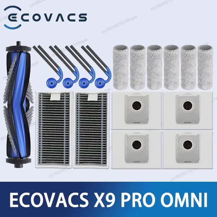 Ecovacs X9PRO OMNI /DEX61-P accessoires Robot aspirateur brosse latérale principale vadrouille tissu filtre HEPA sacs à poussière pièces de rechange