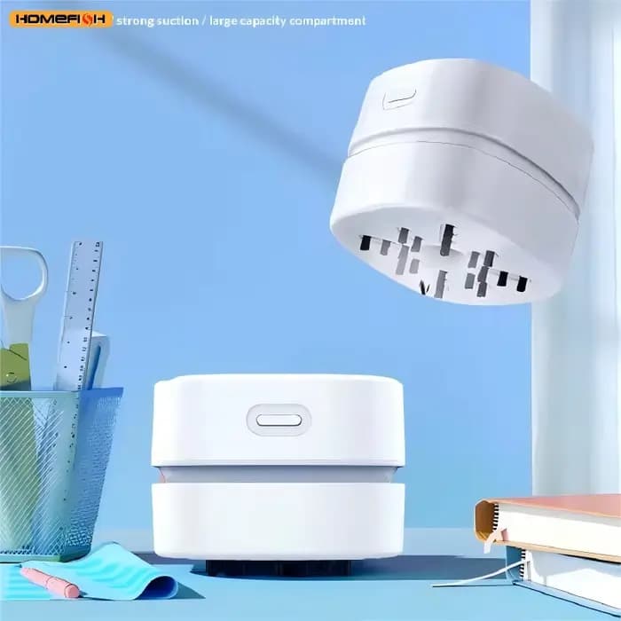 HOMEFISH 2025 aspirateur de bureau à main haute aspiration Portable voiture crayon nettoyeur pour les étudiants nouveau modèle