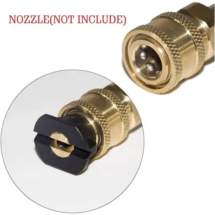 Lance télescopique haute pression pour nettoyeur, raccord rapide 1/4 pouce, lance en acier inoxydable de 17 pouces