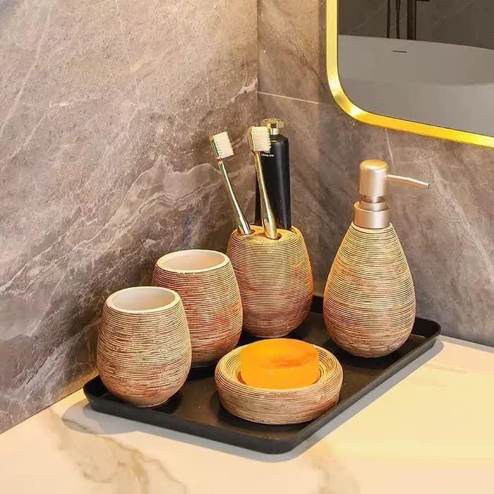 HOCeramic-Ensemble de bouteilles distributrices de shampoing