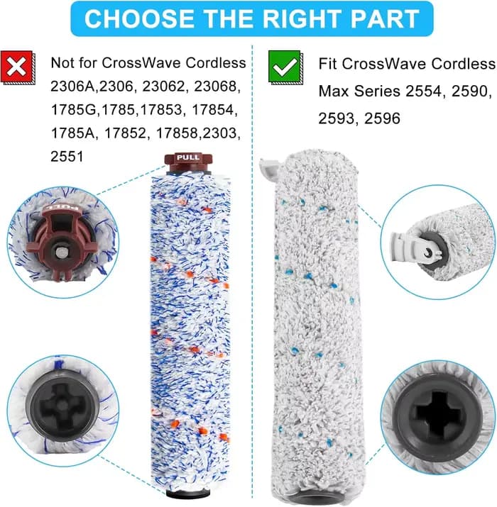 Pièces de rechange pour Bissell CrossWave sans fil Max 2554 2554A 2590 2593 2596 2597 HydroSteam Plus série 3515 35151 3513 3518