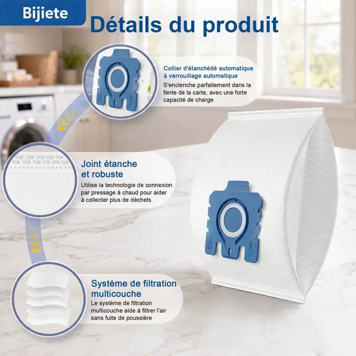 Sacs d'aspirateur Pure GN compatibles