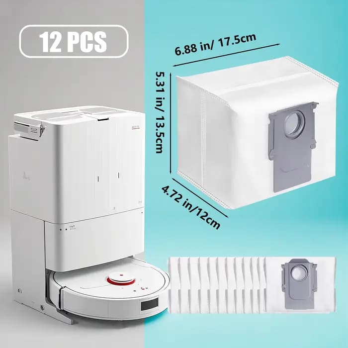 Sac à poussière de remplacement pour aspirateur Roborock S8 + / S8 Pro Ultra / S7 MaxV
