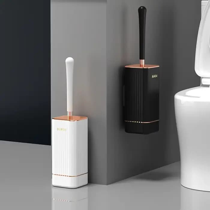 Brosse de toilette en silicone à poils souples TPR