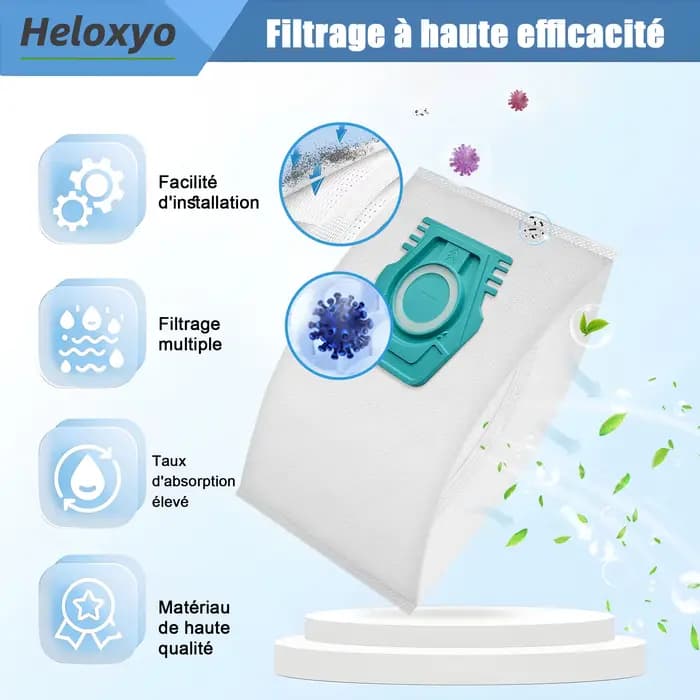Sacs d'aspirateur HyClean Air TU