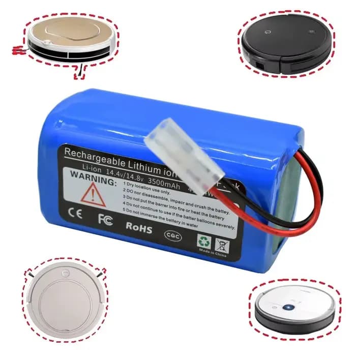 RT d'origine 14, 8 V 3500 mAh 900866 Batterie Li-ion pour aspirateur Robot Rowenta Tefal Explorer série 20 40 60