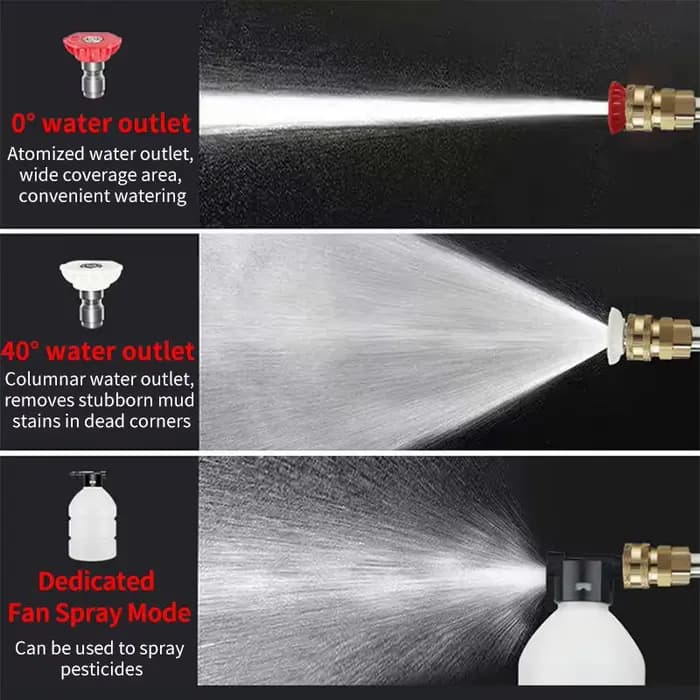 300W 60Bar sans fil haute pression lave-auto pistolet de lavage Auto propre générateur de mousse
