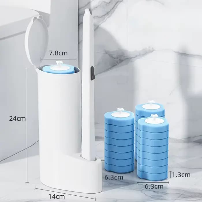 Disposable Toilet Brush Cleaner Bathroom Cleaning