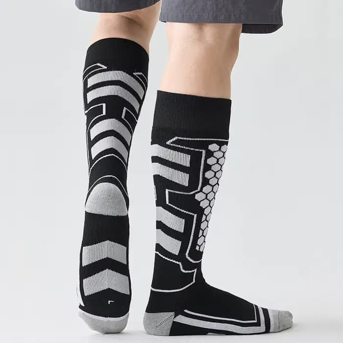 Chaussettes de Snowboard pour hommes et femmes, chaussettes thermiques chauffantes hautes pour l'hiver, Sport de plein air, randonnée, chaleur par temps froid, professionnelles 