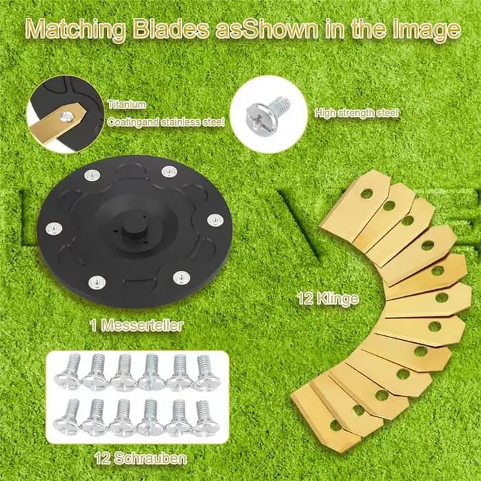NOUVEAU - EN STOCK - Pour tondeuse robotisée Segway - Compatible avec Navimow I105E - Ensemble de disques de coupe -