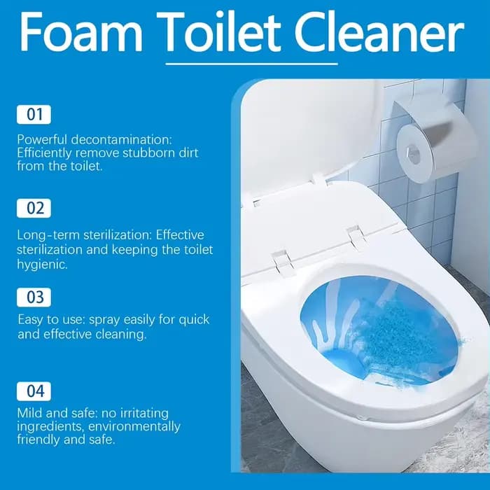 Nettoyant pour toilettes en mousse