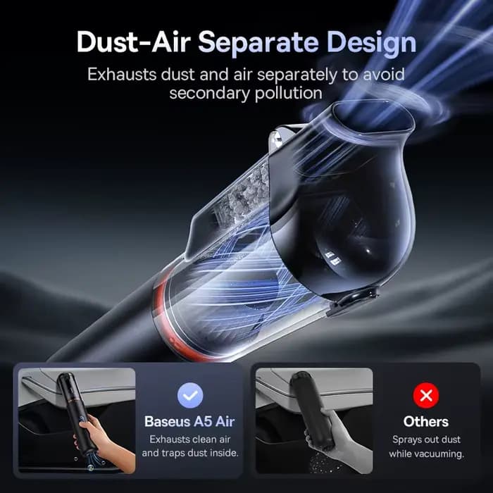 Baseus A5 Air Aspirateur de voiture 2 en 1