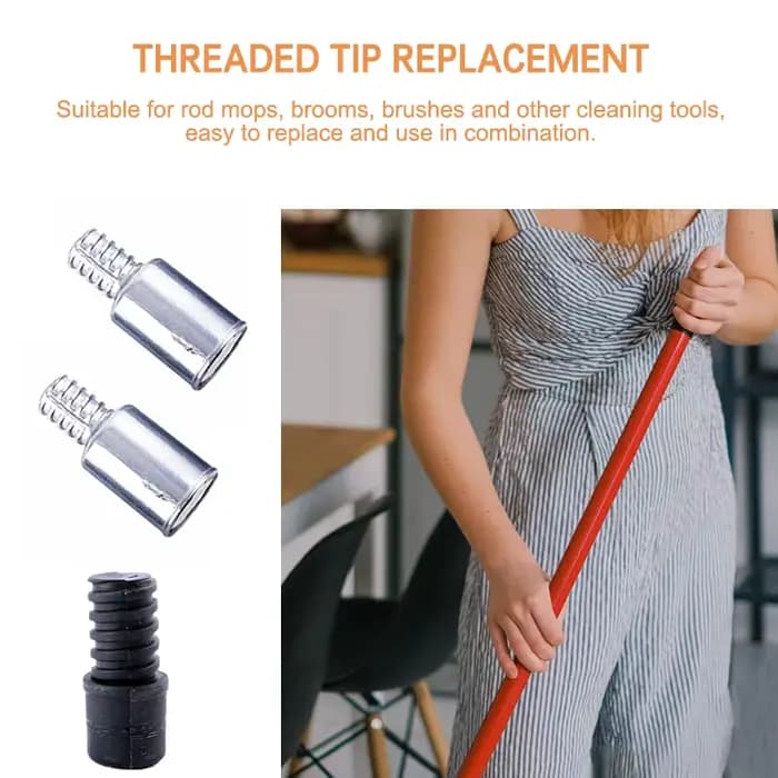 Adaptateur de balai avec poteaux d'extension filetés