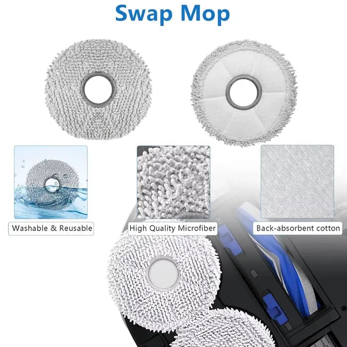 Pour Ecovacs T30 PRO Omni / T30 OMmni / T30S série aspirateur de nettoyage brosse principale/latérale filtre HEPA sac à poussière accessoires de remplacement