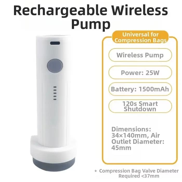 Pompe à vide électrique rechargeable