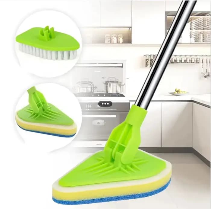 Brosse de Sol Multifonctionnelle Rétractable, Triangulaire, pour la Famille