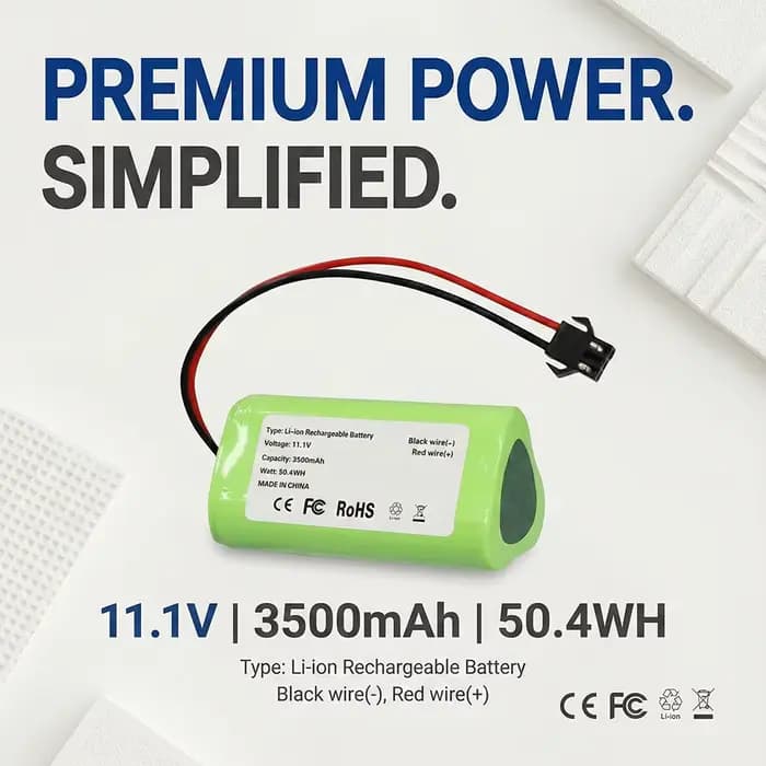 Batterie de remplacement pour aspirateur Robot Vactidy T6 T7 T8, LS001-02, 11.1V, 2600mAh, Li-ion, pièces rechargeables, accessoires