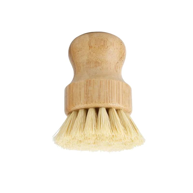 Leeseph Brosses à récurer la vaisselle en bambou, épurateurs de nettoyage en bois de cuisine pour la