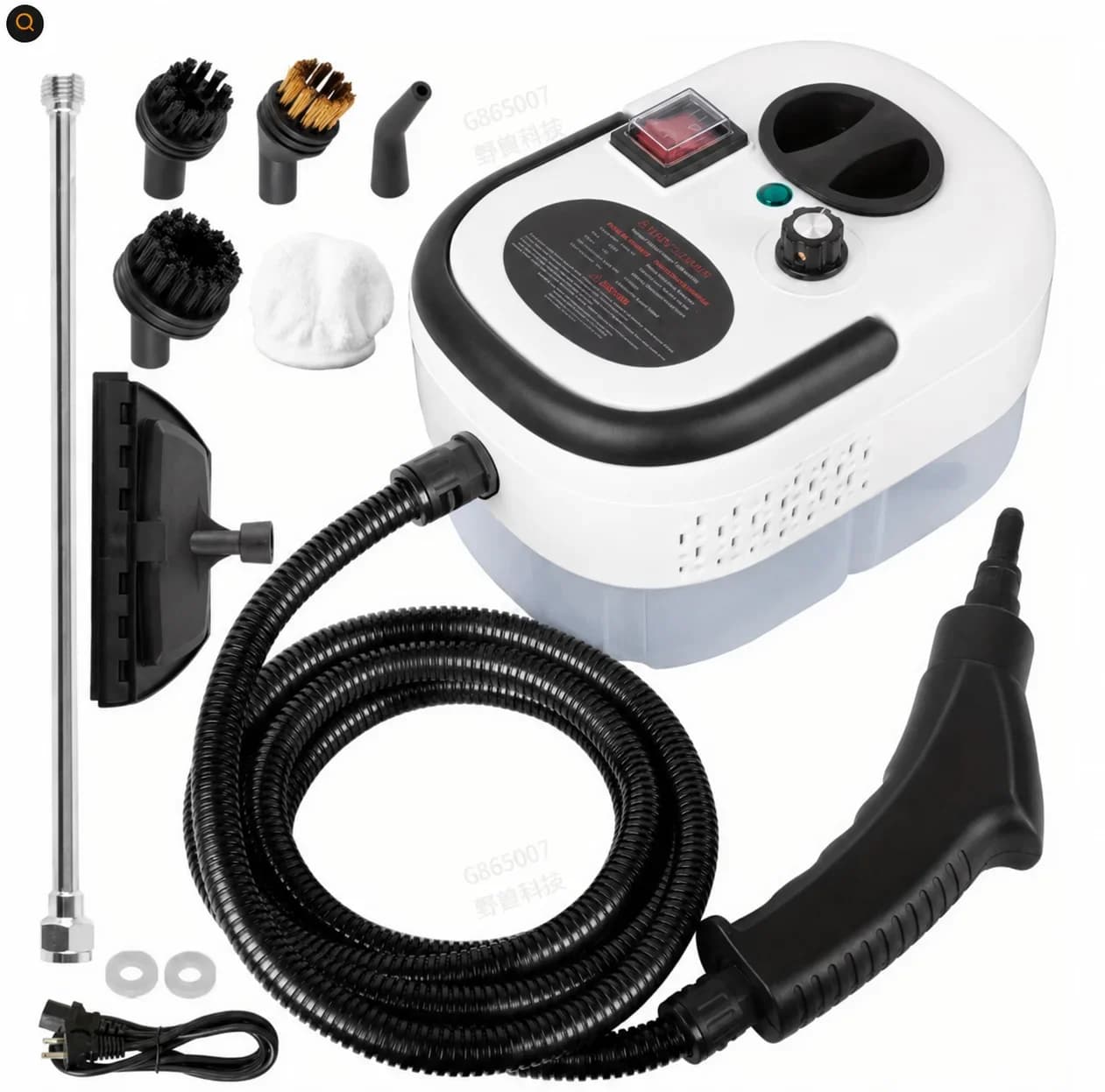 Nettoyeur vapeur haute température EU-2500W 110V, machine de nettoyage vapeur portable avec plusieur