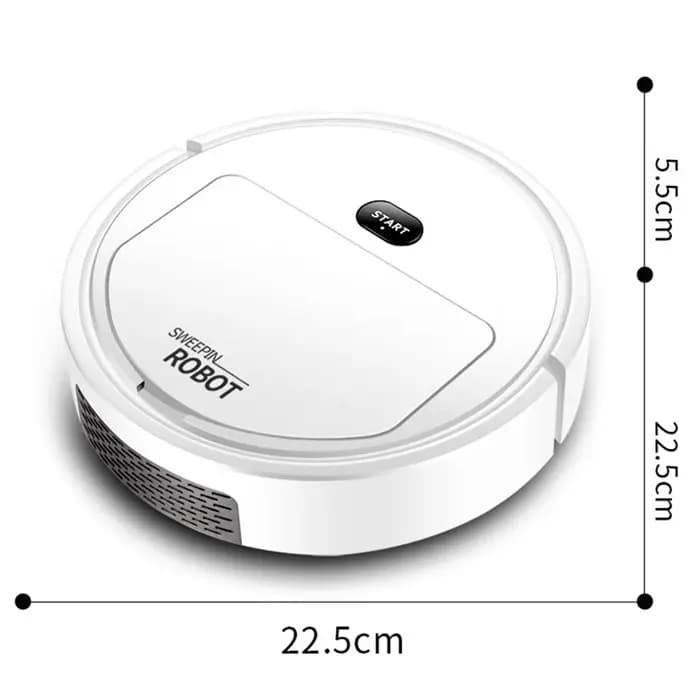 Aspirateur robot de balayage intelligent sans fil, 3 en 1, livres traînants, balayage du sol pour la maison et le bureau, nettoyage propre, 1500Pa, nouveau