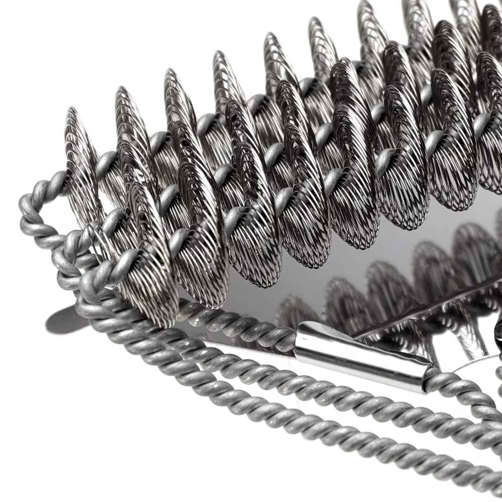 Brosse de gril sûre-brosse de barbecue sans poils-nettoyeur de barbecue en acier inoxydable résistan
