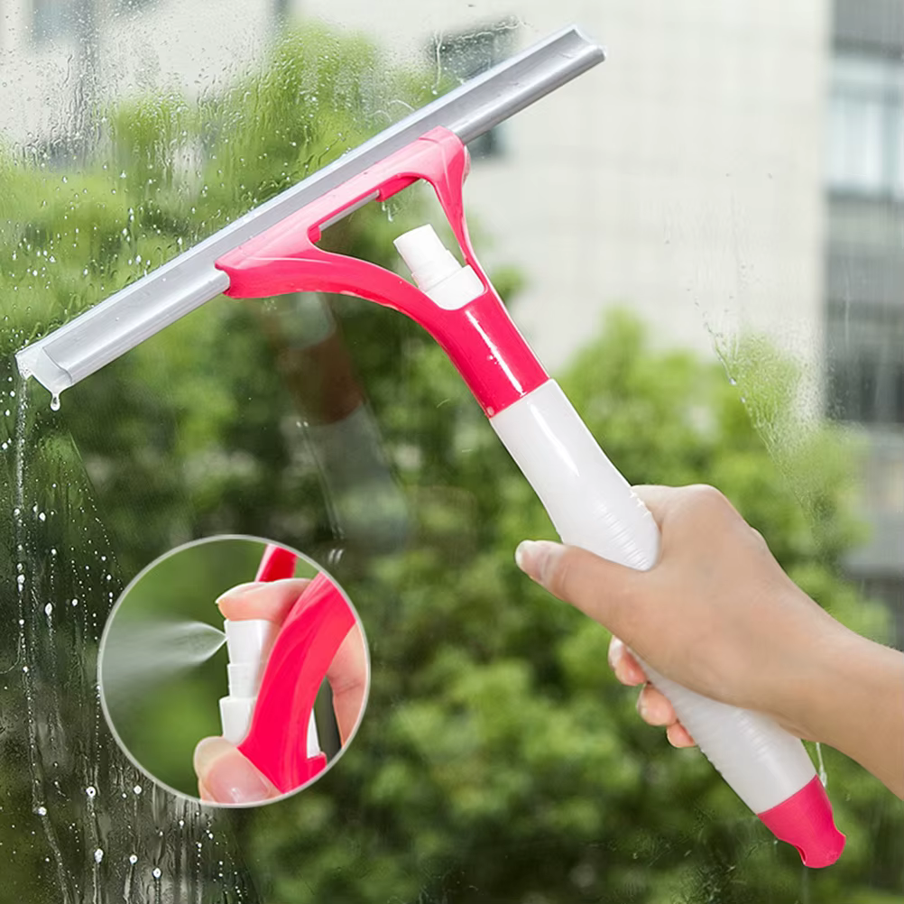 Brosse de nettoyage de vitres en Spray, une bonne aide pour laver les vitres de voiture, couleur alé