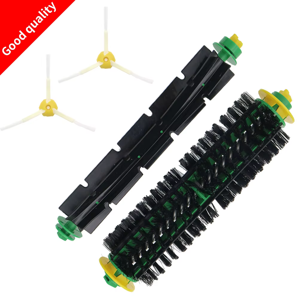 Brosse latérale à poils flexibles pour iRobot Roomba, 500, 527, 528, 530, 532, 535, 540, 555, 560, 5