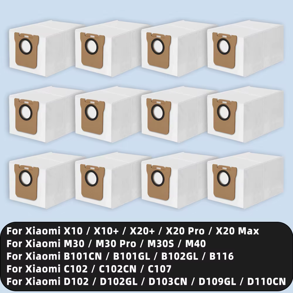 Sac à poussière compatible pour Xiaomi Robot Vacuum X10 / X10+ / X20+ / X20 Pro / X20 Max / M30 / M3