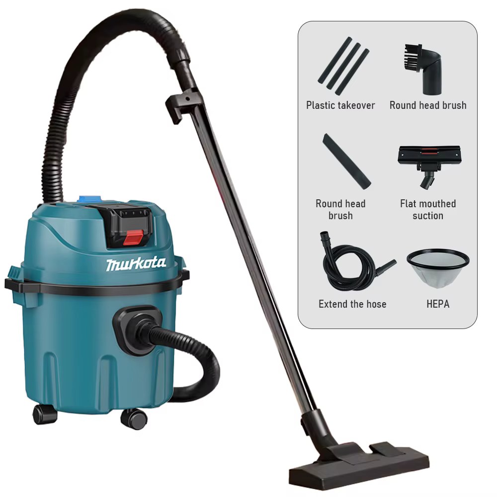Aspirateur sans fil 15L, aspirateur humide et sec portable, aspirateur industriel pour chantier, ate