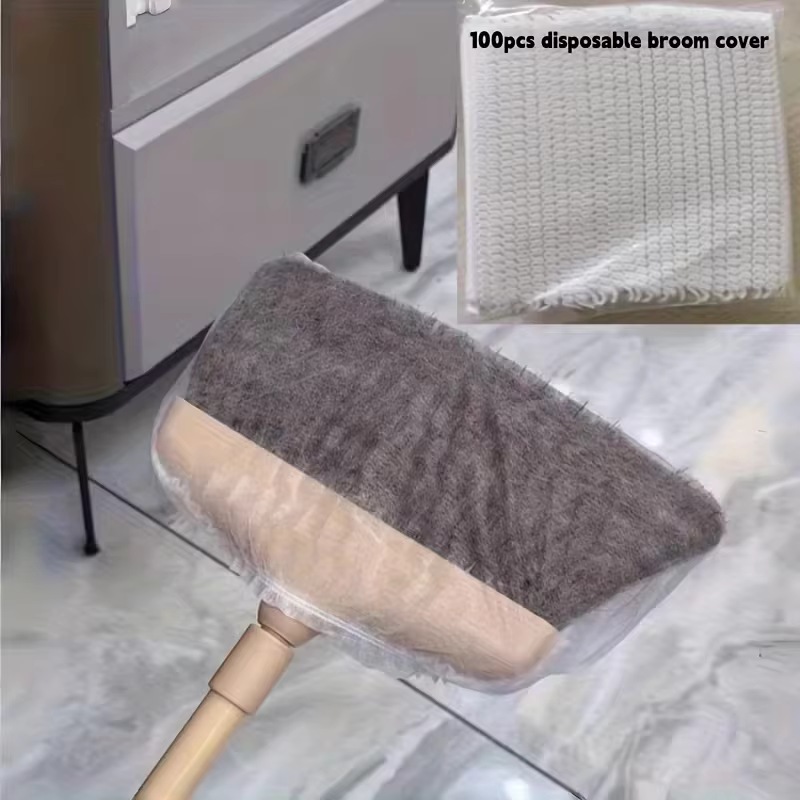 1000 housses de balai jetables, essentielles pour un usage domestique, housse en tissu pour dépoussi