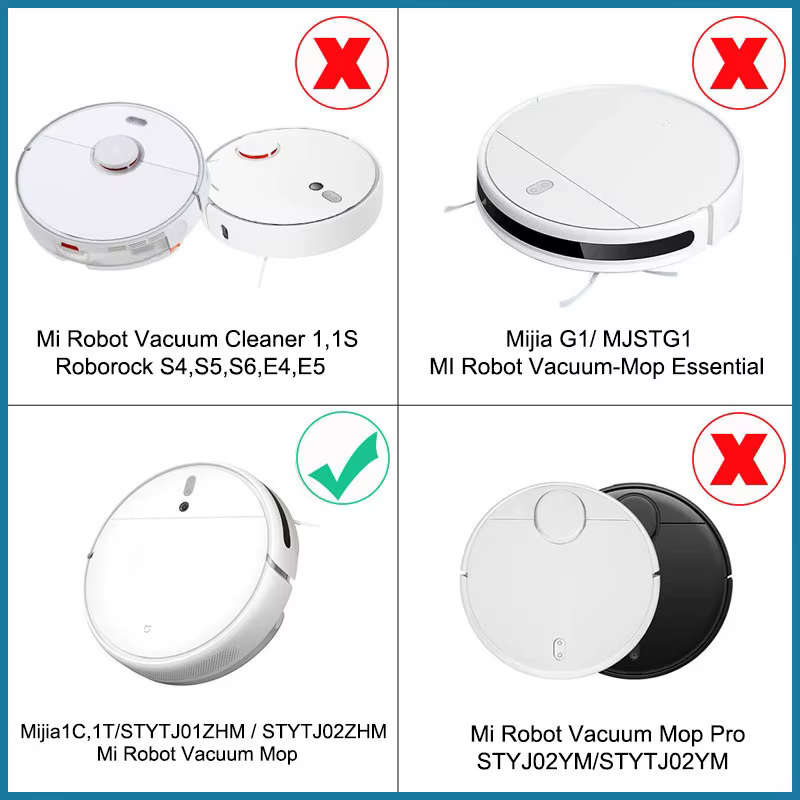 Compatible avec Xiaomi Mi Robot Vacuum Mop 2 STYTJ03ZHM Pièces d'Aspirateur Brosse Principale Filtre