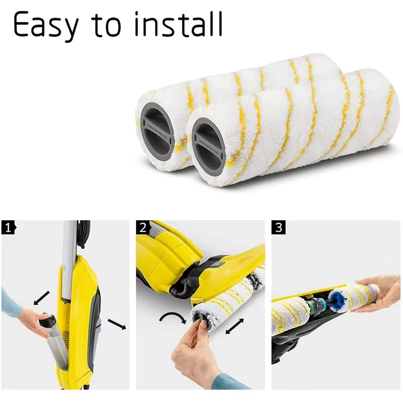 Brosse à rouleau lavable pour nettoyeur de sol électrique Karcher FC5 FC7 FC3 FC3D, rouleaux de remp