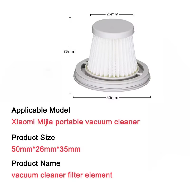 Pièces de filtre Hepa sans fil pour aspirateur pratique Xiaomi, filtre de remplacement, accessoires 