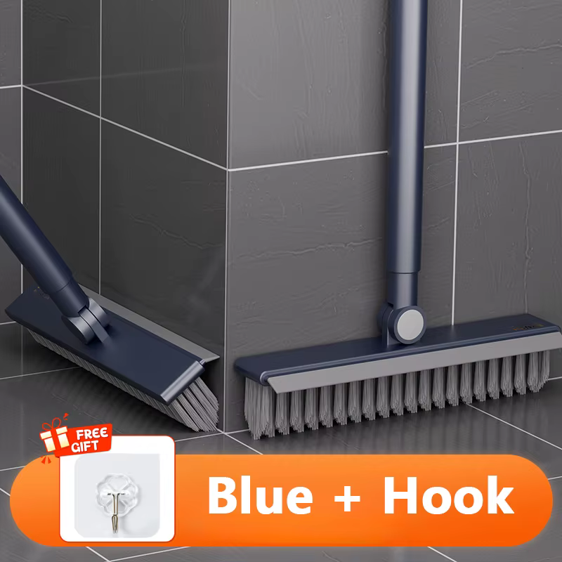 Brosse de nettoyage de sol, salle de bains, fenêtres, carrelage mural, brosse d'essuie-glace à Long