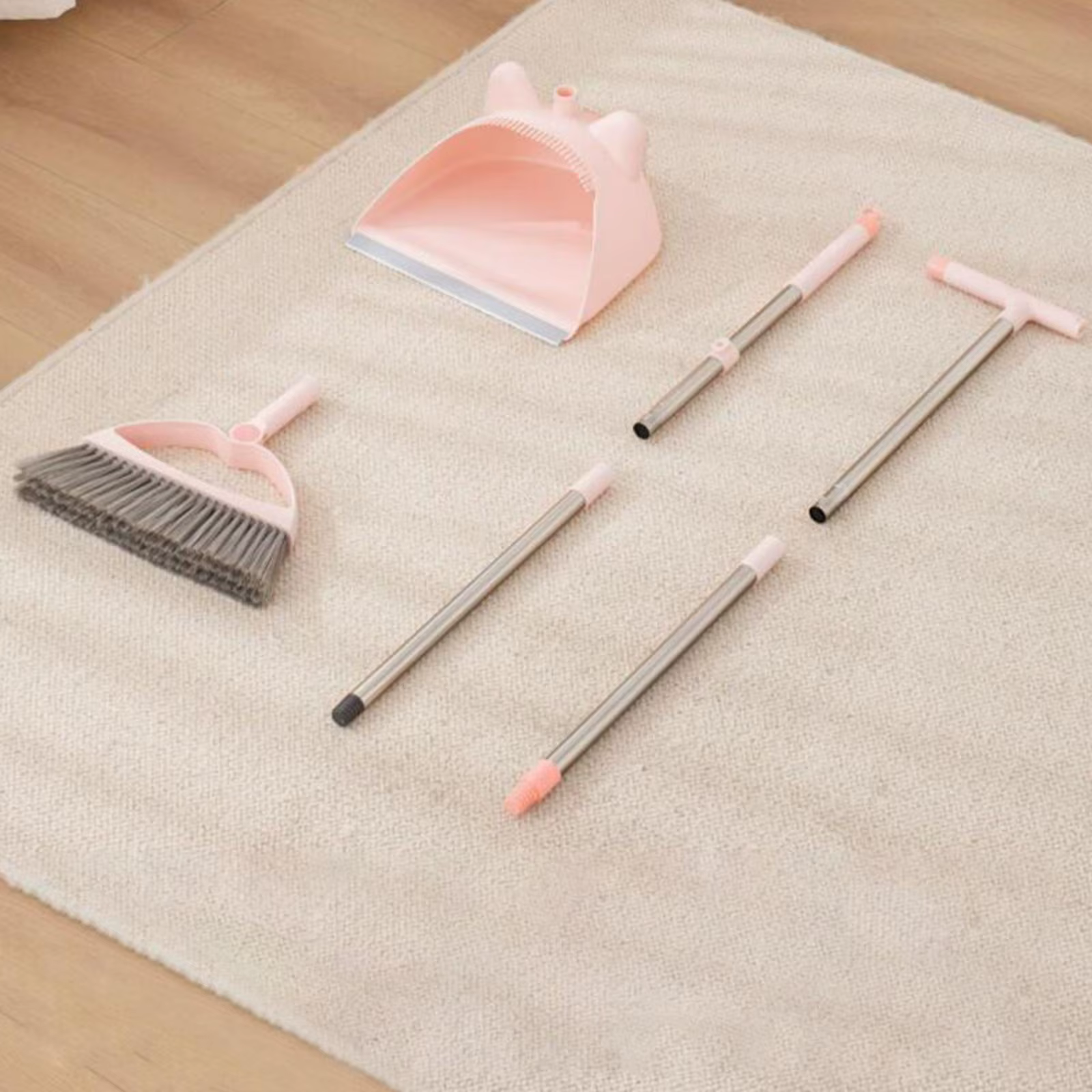 Ensemble de balais et de pelle à poussière, 2 pièces, balai de balayage, poils denses pour animaux d