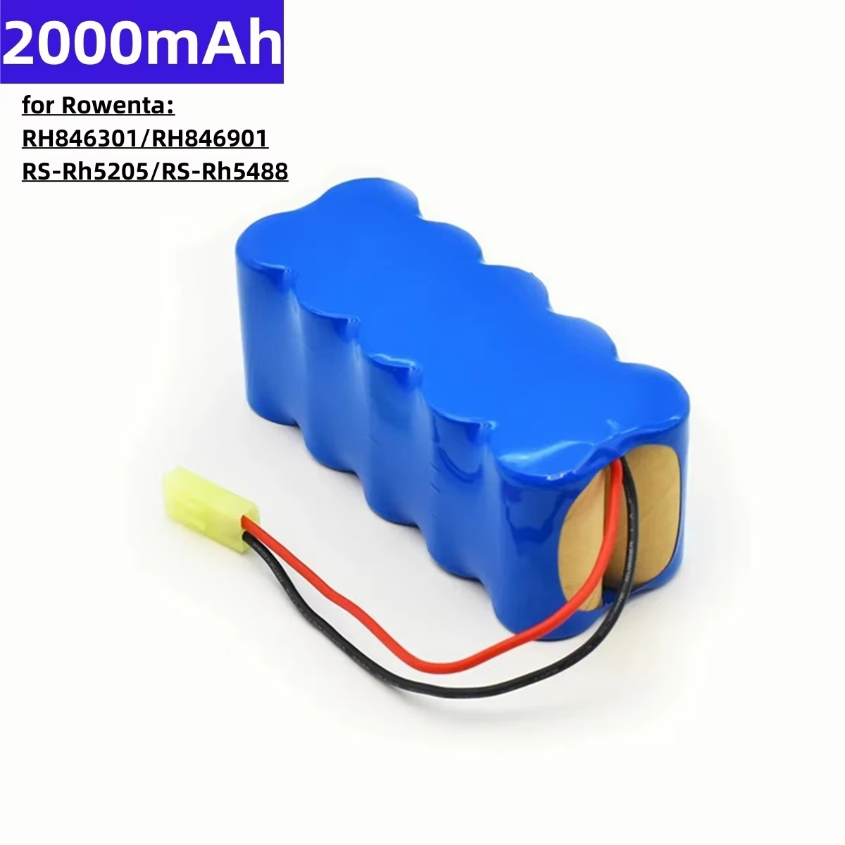 Batterie rechargeable 12 V SC Ni-MH 6000 mAh pour Rowenta, robot aspirateur, 12 V, RH5488, RH 846301