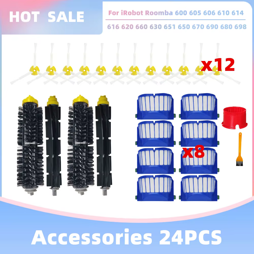 Compatible avec iRobot Roomba Série 600 605 614 620 660 630 631 650 651 655 660 671 680 691 692 694 